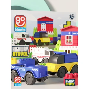 Go Toys Otoyol 100 Parça Yapı Blok Seti Yapı Oyuncakları