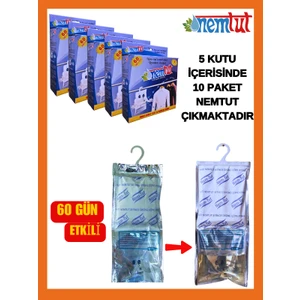 Nem Tut Nem Alıcı  Rutubet Emici Korozyon Giderici (5 Kutu İçerisinde 10 Paket)