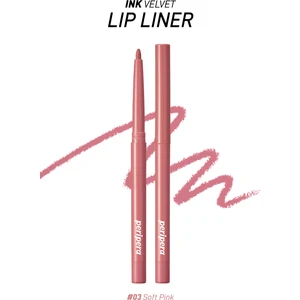 Kadife Bitiş Sunan, Yoğun Pigmentli Dudak Kalemi PERIPERA Ink Velvet Lip Liner (03 Soft Pink)