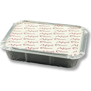 Alüminyum Kapaklı Kap Tabak Kase yemek ve salata 250Gr