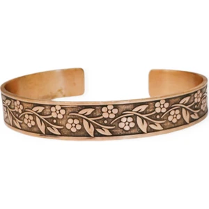 Lazer Motifli, Dualı Bakır Bileklik