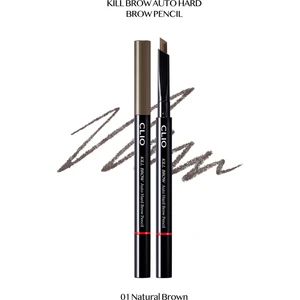 İnce Altıgen Uçlu Kaş Kalemi CLIO Kill Brow Auto Hard Brow Pencil (01 Natural Brown)