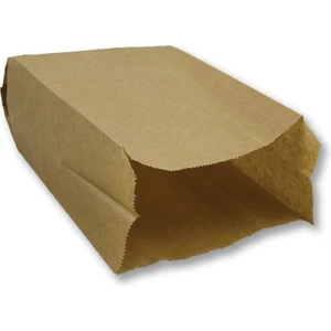 Orta Boy Kraft-Şamua Çizgili Kese Kağıdı, Hediye Paketi 12x29cm Düz Renk