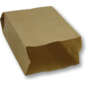 Küçük Boy Kraft-Şamua Çizgili Kese Kağıdı, Hediye Paketi 12x20,5 cm Düz Renk
