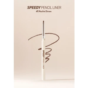 Suya Dayanıklı Kolay Kullanım Sunan Göz Kalemi PERIPERA Speedy Pencil Liner (2 Neutral Brown)