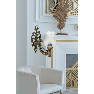 Tekli Eskitme Cadena Aplik Mat Beyaz Renk Camlı