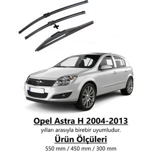 Opel Astra H 2004-2013 Ön ve Arka Aerodinamik Silecek Takımı
