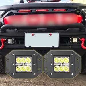 Off Road LED Çalışma ve Tampon Sis Lambası 2 Adet 12-24V Traktör Tır Kamyon Atv Yüksek Performanslı metal sis farı
