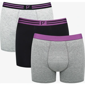 Color Belt 3lü Gri Boxer