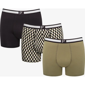 Basic Detailed 3lü Çok Renkli Boxer