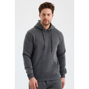 Erkek Kapşonlu 3 Iplik Sweatshirt