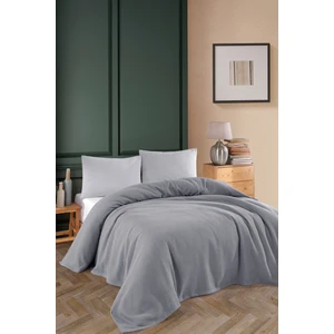 Renkli Gofret Desen Çift Kişilik Pike Yatak Örtüsü Otel Pike 200 x 230  cm