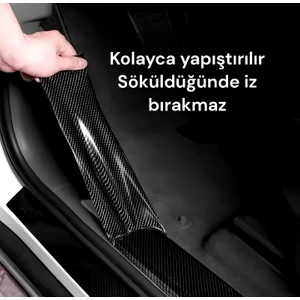 6d Kapı Eşiği Bagaj Altı Kapı Direği Şerit Folyo Boyut: 10Cm X 3 Metre