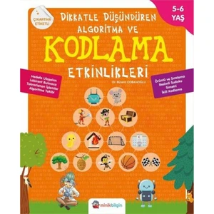 Sıfırbir Yayınları Minik Bilgin Dikkatle Düşündüren Algoritma Ve Kodlama Etkinlikleri