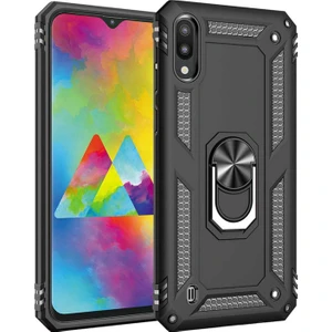 Piyasa Sepeti Samsung Galaxy M10 (M105G) Yüzüklü Tank Kılıf Siyah