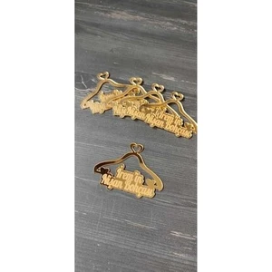 Hoby Shop Pleksi Nişan Bohçası Yazısı Isme Özel Gold 5 Adet