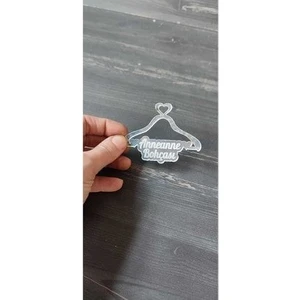 Hoby Shop Pleksi Anneanne Bohçası Yazısı Gümüş(1 Adet)
