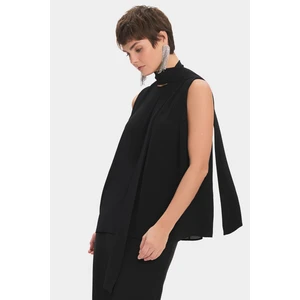 NG Style Kadın Normal Kalıp Kolsuz Boyundan Bağlama Detaylı Bluz