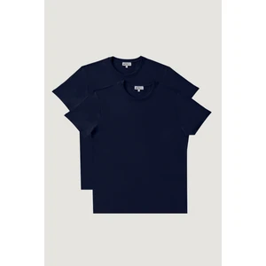 Altınyıldız Classics Slim Fit Bisiklet Yaka 2'li Düz Tişört Paketi