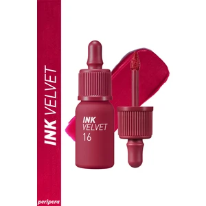 Yüksek Pigmentli, Kadife Görünümlü, Gün Boyu Kalıcı Tint PERIPERA Ink Velvet (16 Heart Fuchsia Pink)