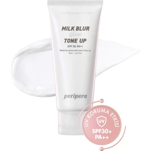 Cilde Işıltı Veren, Cilt Tonu Eşitleyici Krem PERIPERA Milk Blur Tone Up Cream SPF30 PA++ (04 Glow)