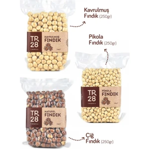 TR28 Tirebolu Fındıksever - Kavrulmuş Fındık, Çiğ Fındık ve Pikola Fındık 750 gr