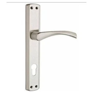 Nikel Saten Yale Kapı Kolu - Çift