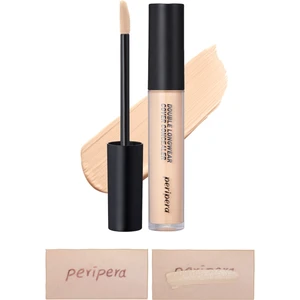 Hafif Yapılı Gün Boyu Yüksek Kapatıcı PERIPERA Double Longwear Cover Concealer (#02 Natural Beige)