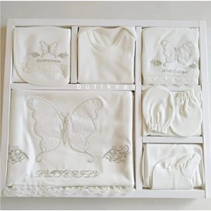 Zıpır Kelebek Yeni Doğan Hastane Çıkışı Kız Bebek Zıbın Seti