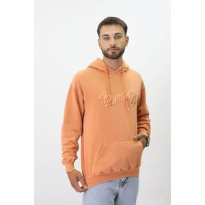 Eskitme Desenli Unisex Hoodie Sweatshirt