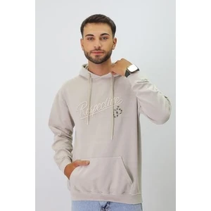 Eskitme Desenli Unisex Hoodie Sweatshirt
