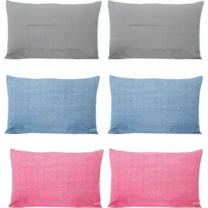 6 Adet 3 Farklı Renkli Yastık Kılıfı 50 x 70  cm