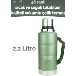 2.2 Litre Gint Termos 48 Saat Sıcaklık Garantili Vakumlu Paslanmaz Çelik Termos