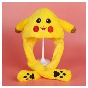 Yeni Sezon Çocuk ve Yetişkin Için Sevimli Hareketli Tavşan Kulaklık 3 Mod LED Işıklı Peluş Bere