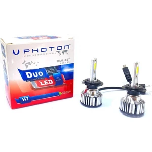 Duo H7 LED Xenon Ampul 12000 Lümen 6000K Şimşek Etkili Uzun Ampuller İçin