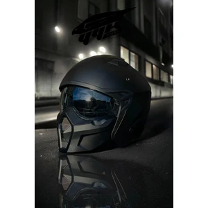 X1-X Seul Mat Siyah Motosiklet & Scooter Moduler Kask