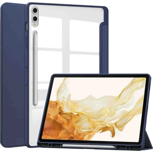 Samsung Galaxy Tab S10+/S9 Plus/s9 Fe Plus 12.4 Uyumlu Kılıf Üçgen Pen Charge Kalem Bölmeli Kapak