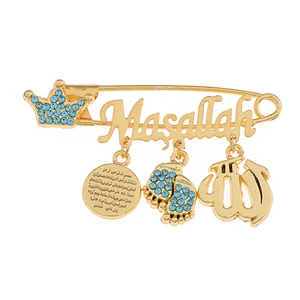 Minik Adımlar Minik Adımlar Maşallah Bebek Yaka & Yastık ve Beşik Iğnesi Bebek Hediyesi