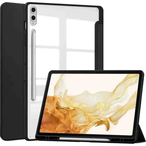 Samsung Galaxy Tab S10+/S9 Plus/s9 Fe Plus 12.4 Uyumlu Kılıf Üçgen Pen Charge Kalem Bölmeli Kapak