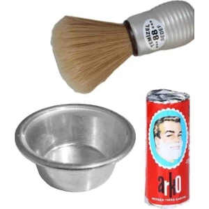 Sakal Tıraş Seti Sakal Tıraş Takımı Tası Fırçası Sabunu