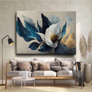 Tosbart Dekor Ofisi Soyut Sanat Cennet Çiçeği Dekoratif Kanvas Tablo