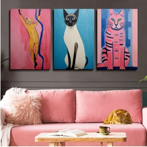 Tosbart 3'Lü Set Kanvas Duvar Tablosu Canvas Tablo Boho Klasik Modern Eu 190