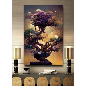 Tosbart 3 Boyutlu Tropikal Doğa Manzara Temalı Kanvas Tablo