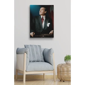 Tosbart Atatürk Kanvas Tablo Dekoratif Atatürk Portre Tablo 126
