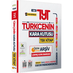 Karakutu Yayınları 2025 TYT Türkçenin Kara Kutusu Tek Kitap ÖSYM Arşiv Çıkmış Soru Bankası