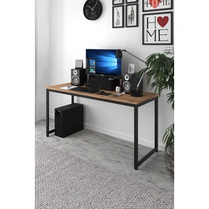 AE-4600 Çalışma Masası 160'LIK Atlantik Çam Suntalı ve Metalli Bilgisayar Masası Ofis Masası