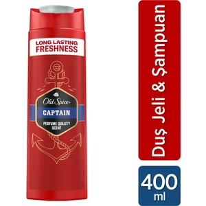 Old Spice Captain Erkek Duş Jeli ve Şampuan 400 ml
