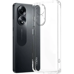 Oppo A38 Uyumlu Şeffaf Silikon Kılıf - Kamera Korumalı Esnek Tam Koruma Kapak