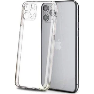 Apple iPhone 11 Pro Max Uyumlu Şeffaf Silikon Kılıf - Kamera Korumalı Esnek Tam Koruma Kapak
