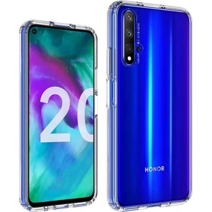 Honor 20 Uyumlu Şeffaf Silikon Kılıf - Kamera Korumalı Esnek Tam Koruma Kapak